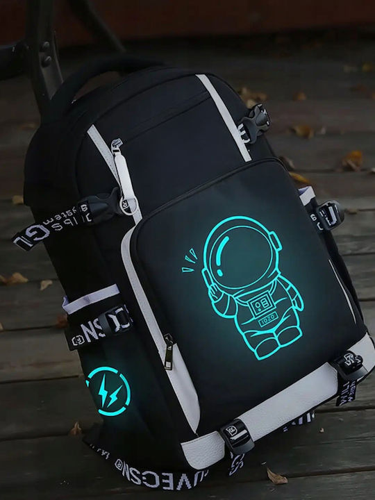 Schulranzen Rucksack Schwarz 35Liter