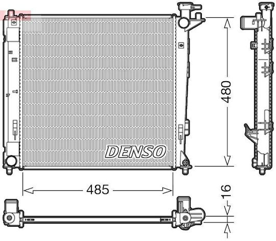 Hyundai Ix35 Lm El Elh Denso Drm41008 Radiator