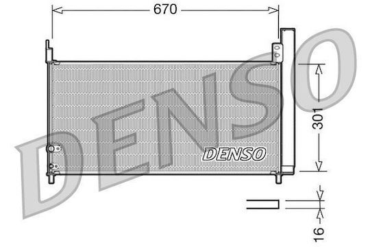 Radiator Clima Toyota Auris Nre15 Zze15 Ade15 Zre15 Nde15 Denso Dcn50037