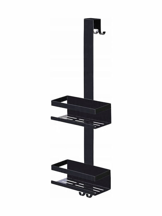 Wenko Wall Mounted Bathroom Shelf Metallic Gray