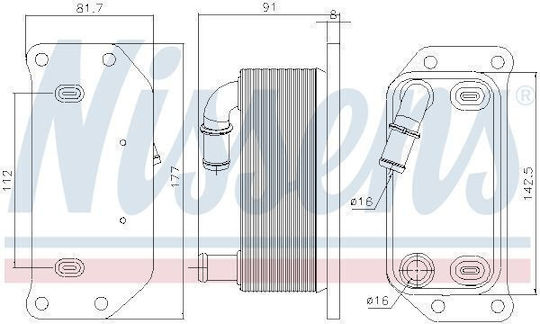 Oil Radiator Nissens Motor Oil