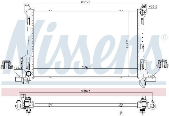 Nissens Engine Cooling Radiator