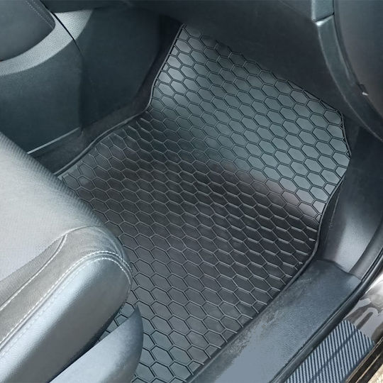 Umbrella Set Covorașe Față și Spate 4buc din Furtun pentru Peugeot 307 Citroen C4 2001-2007 Negre