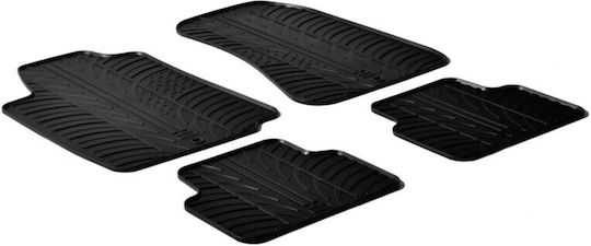 Lampa Set of Front and Rear Mats 4pcs Tray Type for Alfa Romeo Alfa 159 2005 Black