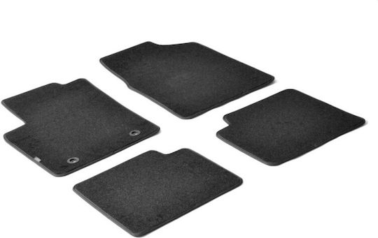Lampa Set of Front and Rear Mats 4pcs for Ford Ka 2009+ Black