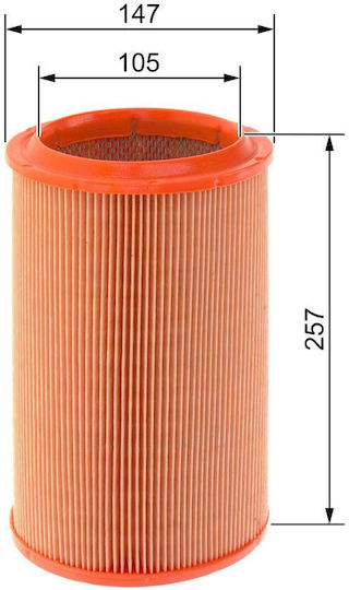 Bosch Car Air Filter for Alfa Romeo Alfa 147 / Alfa 156 / GTV / Spider Lancia Kappa / Lybra / Thesis