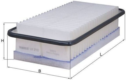Knecht Air Filter Insert 76.0mm Height 150.0mm Width 314.0mm Length Sealing Material Plastic