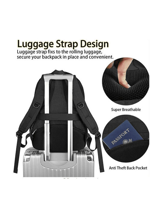 Matein Backpack Αδιάβροχο 30lt Μαύρο