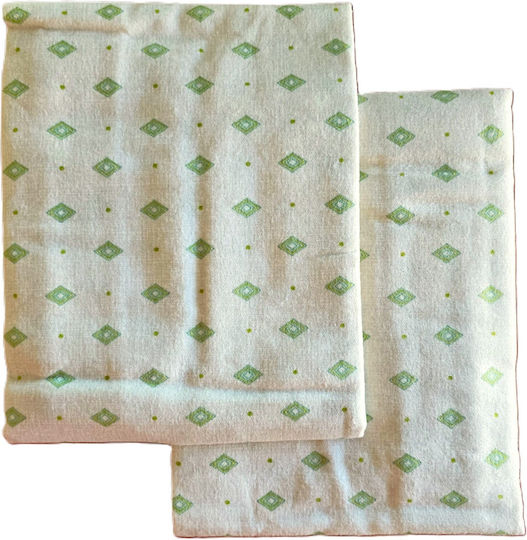 Kotonia Home Kissenbezüge mit Umschlagumschlag Grün 50x80cm