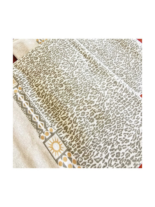 Kotonia Home Pillowcase Set with Envelope Cover Beige 50x80cm.