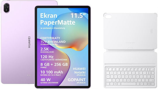 Huawei MatePad PaperMatte Edition 11.5Inches Tablet (8GB/256GB/US Keyboard) Purple