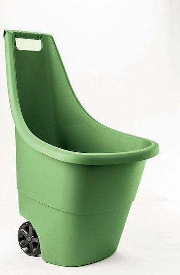 Garden Cart Log Transport Plastic Two-wheel 50lt