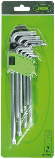 JBM Set mit 9 Torx-Schlüsseln
