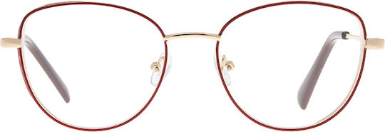 Brilo Reading Glasses +2.50 in Gold color BR040GOLD/RED2.50