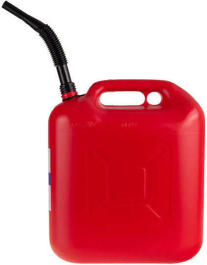 Geko Double Position Fuel Container Plastic with Extension Tube Red