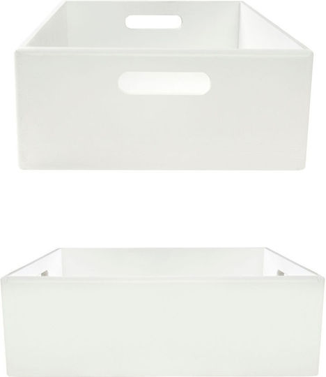 Creative Decorațiune Ladă de Grădină Lemn 40bucx30bucx13buc JAN-CD-SN140-WHITE
