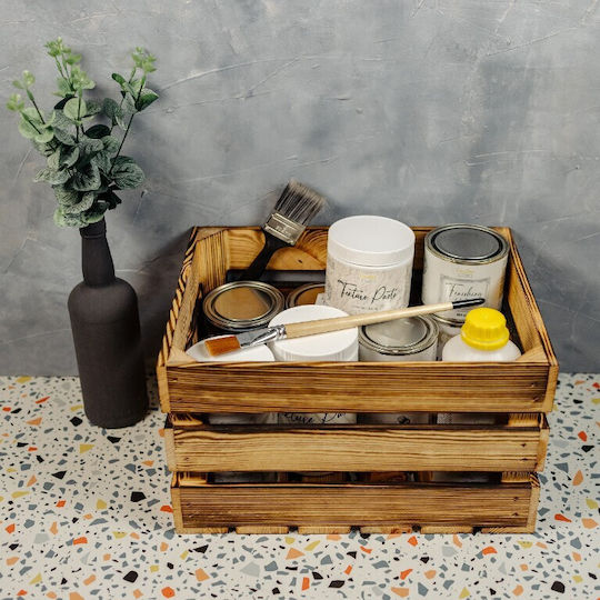 Creative Διακοσμητικό Καφάσι Κήπου Ξύλινο 40x30x23εκ. JAN-CD-SKRZYNKA-OPALANA-40x30x23