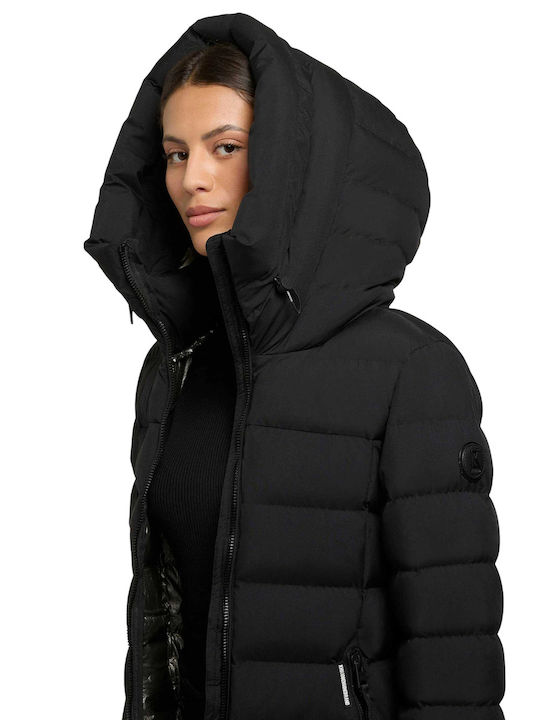 Women's Puffer Jacket for Winter Black