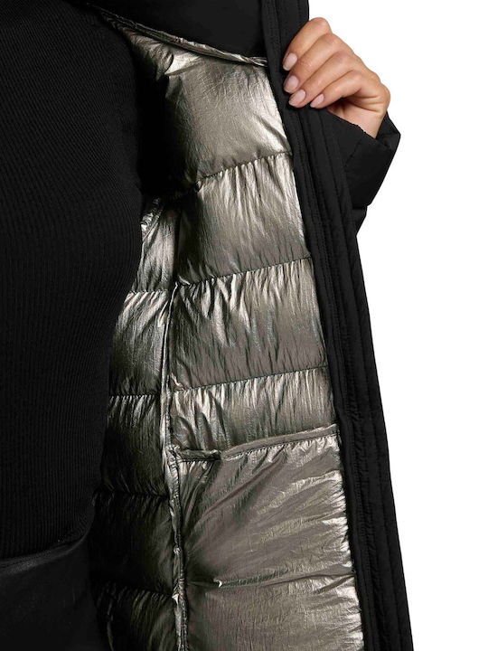 Women's Puffer Jacket for Winter Black