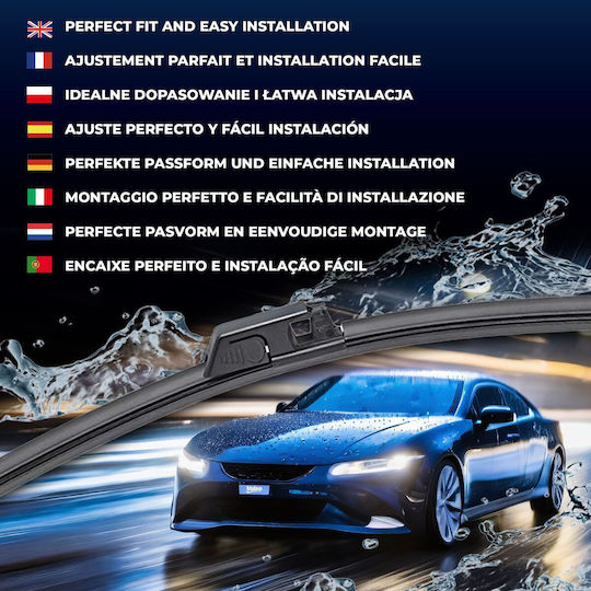 Valeo Jointless Wiper Blades Front Spoiler 2pcs Silencio Xtrm 590/580mm Audi A8 D3 10.02-07.10