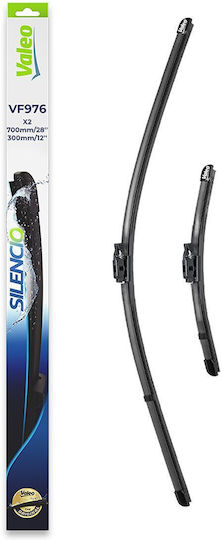 Valeo Silencio Front Car Wiper Blade Without Joint Spoiler 700/300mm 2 Pieces Renault Clio V 06.19