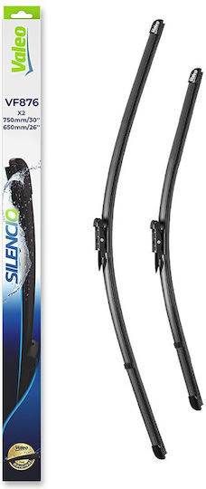 Valeo Jointless Wiper Blade Front Spoiler 750/650mm Silencio Xtrm 2pcs Ford B-max 10.12