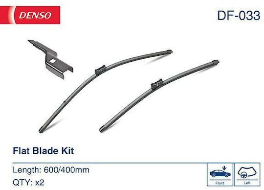 Lamele Ștergătoare Auto Denso Wiper Front Spoiler 600/400mm 2 buc Jointless Citroen C3 Picasso C4 (III) Fiat Doblo Ford Kuga Opel Corsa F