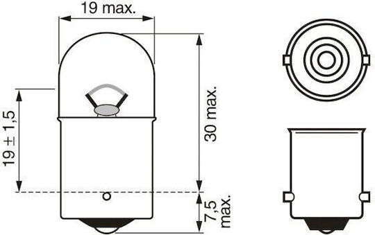 Bosch Λάμπα Αυτοκινήτου Eco R5W 12V 5W