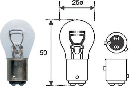 P21/4w 12v Double Filament Bulb
