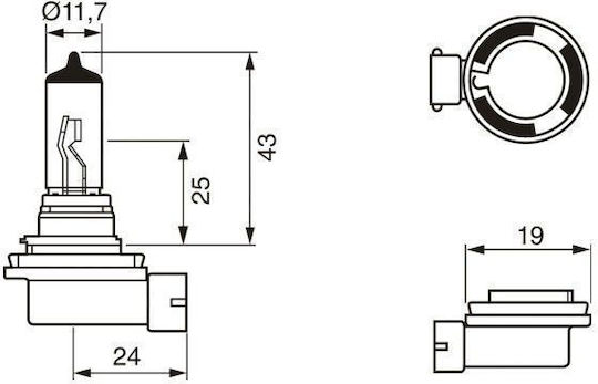 Bec 24v H11 70w Truck Light Bosch