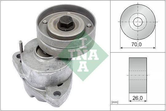 Ina Belt Tensioner Opel Astra F 1.6i 16v 1.8i 2.0i Omega Diameter 70mm Width 26mm