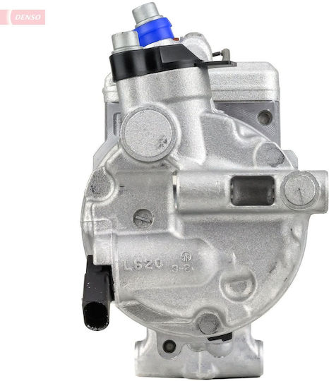 Denso Air Conditioning Compressor for Audi A6 C7 2.0d 11.13-09.18 12V 6SBU14C R134a 6 Groove Pulley 110mm Pag 46 120ml Magnetic Clutch