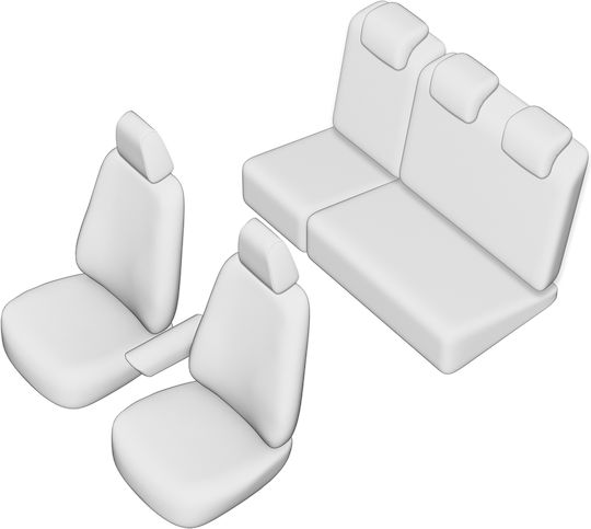 Umbrella Set De Huse Scaune Auto Fiat Doblo Negre
