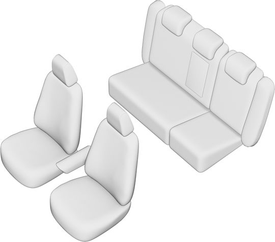 Umbrella Set De Huse Scaune Auto 13 Buc VW Passat Negre