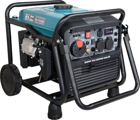 Könner & Söhnen Γεννήτρια Inverter Βενζίνης Τετράχρονη με Χειροκίνητη - Ηλεκτρική Μίζα, Ρόδες και Μέγιστη Ισχύ 5kVA