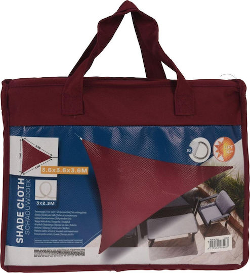 Progarden Triunghi Umbrela Sail Burgundy 3.6x3.6m