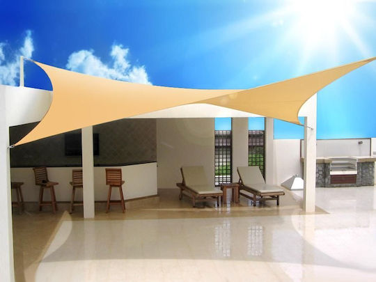 Green Blue Квадрат Shade Sail Екрю 3.6x3.6m 160гр/кв.м