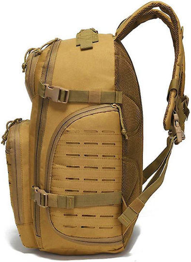 Military Backpack Backpack made of Polyester Beige 47lt