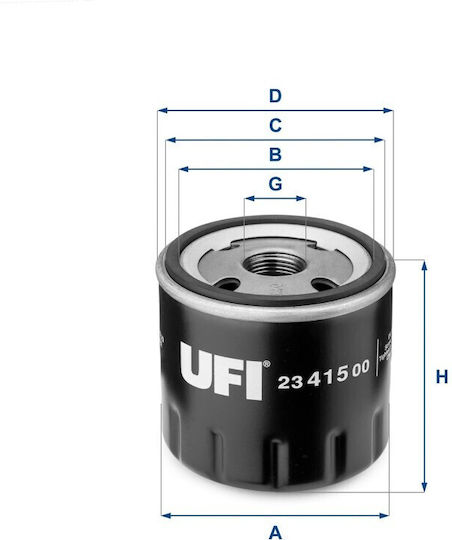 Oil Filter Alfa Romeo A145/6 T/s-147-156-gt-doblo 2341500-137