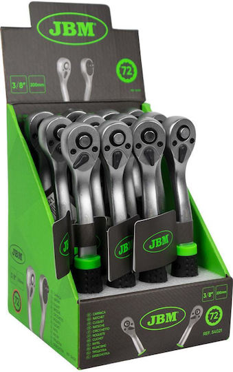 JBM Ratchet 3/8" 20cm with 72 Blades