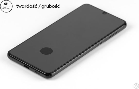 Diamond Antenna Full Glue Full Face Tempered Glass Μαύρο (Realme C53)