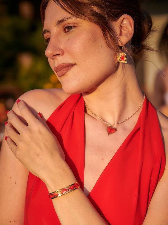 Halskette Rosenkranz mit Design Herz