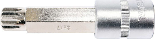 Yato 1/2" Walnut with Spline Head and Socket 1/2'' M17x100mm