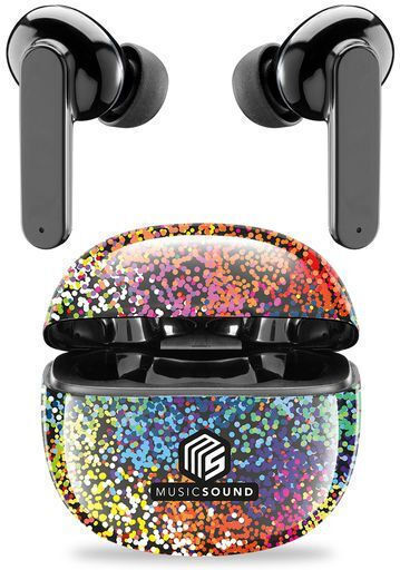 Cellular Line Music Sound Fancy In-ear Bluetooth Handsfree Ακουστικά με Θήκη Φόρτισης Πολύχρωμα