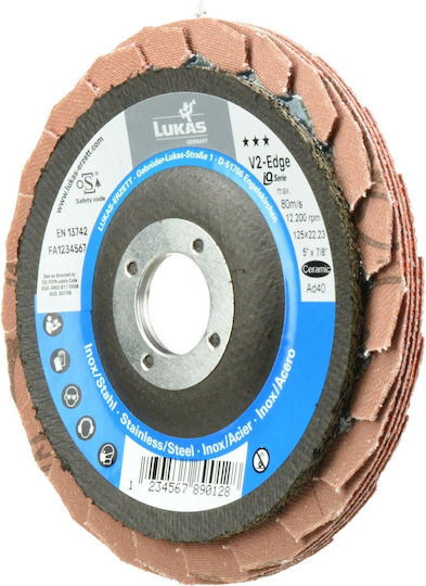 Lukas 125mm V2 Edge P40 Ceramic Disc Sander