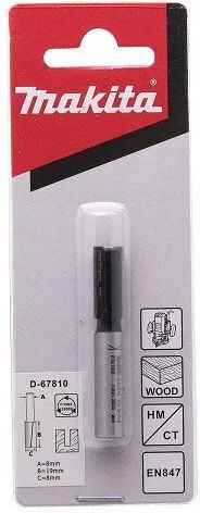 Makita Straight Router Bit 8mm 8x51mm 2 Blades