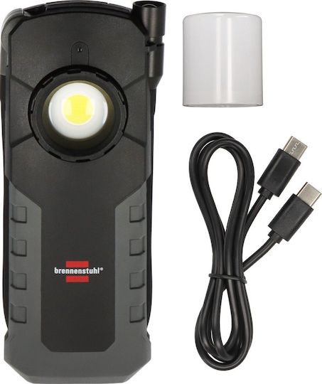 Brennenstuhl Φακός Συνεργείου Επαναφορτιζόμενος LED IP54 με Φωτεινότητα έως 1000lm Inspection