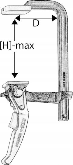 Carpenter Squeeze 80x 600mm Steel Forged + Ratchet