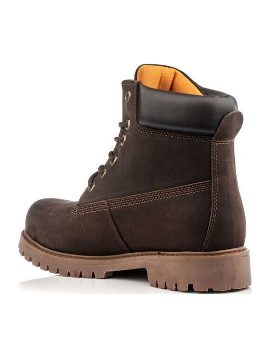 Leather Brown Men's Boots Anatomical