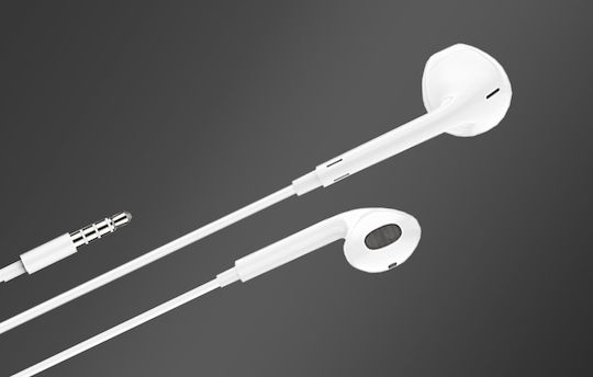 Foneng T34 Earbuds Freisprecheinrichtung Kopfhörer mit Stecker 3.5mm Weiß